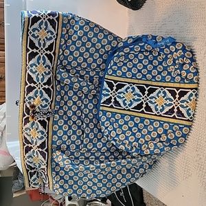 Vera Bradley tote and cosmetic bag